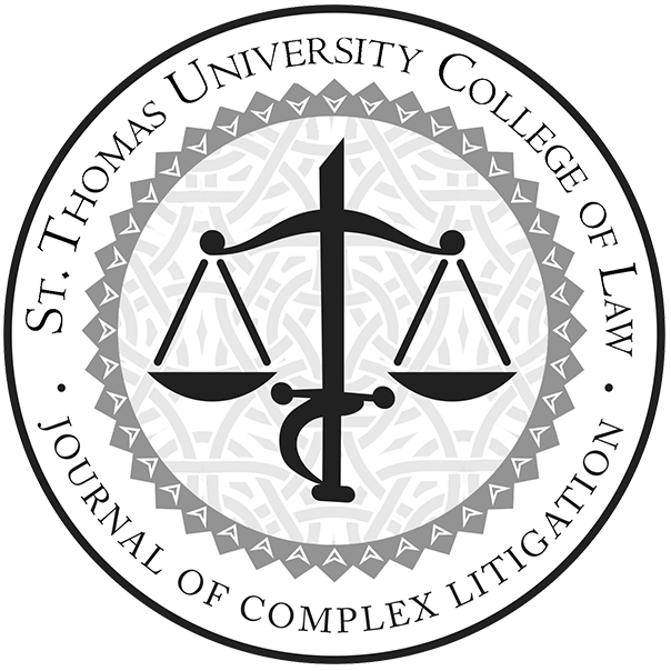 St. Thomas Journal of Complex Litigation Badge